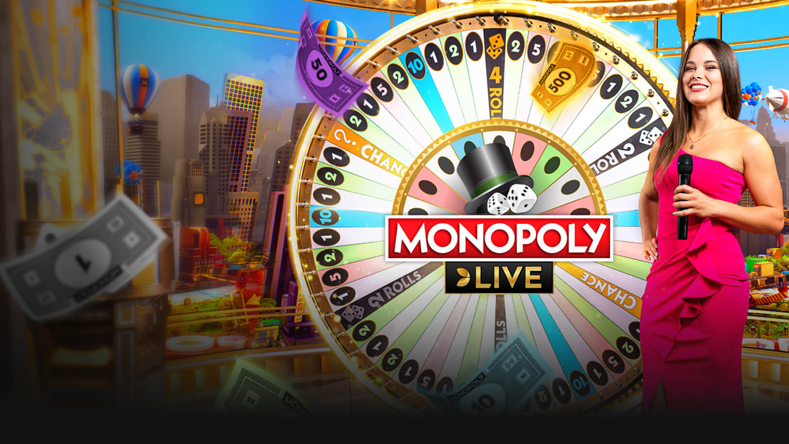 Monopoly Live Casino Spiel auf mobilen Geräten und Desktop